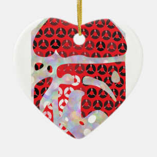 sequin hot sauce ceramic tree decoration