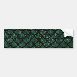 sequin mermaid bumper sticker