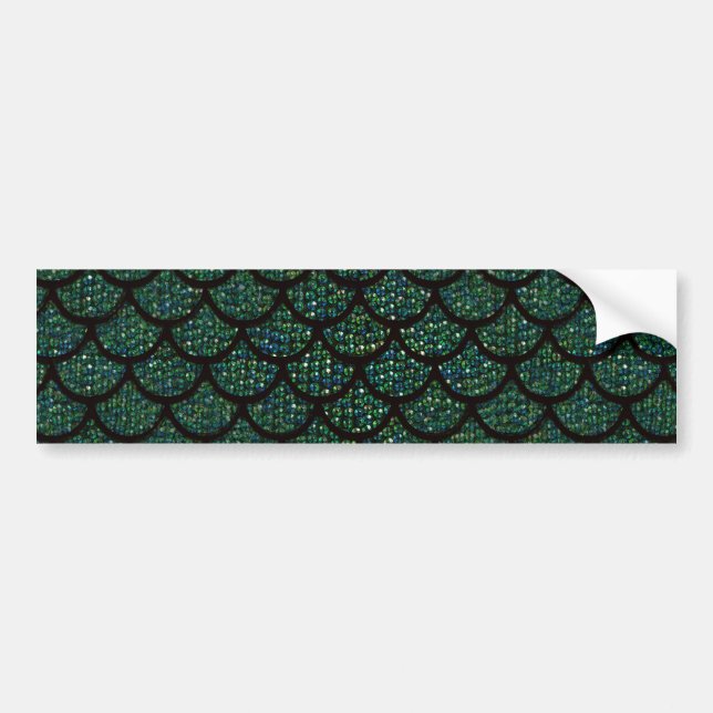 sequin mermaid bumper sticker (Front)