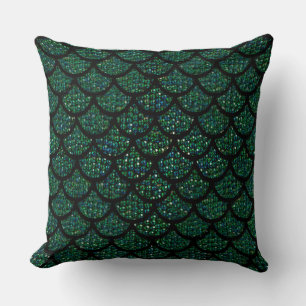 sequin mermaid cushion