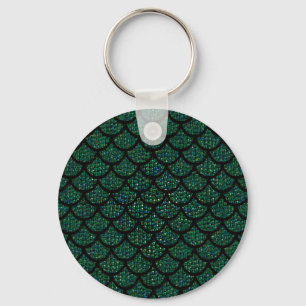 sequin mermaid key ring