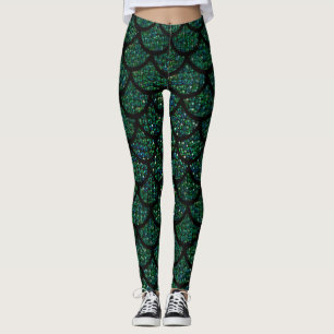 sequin mermaid leggings