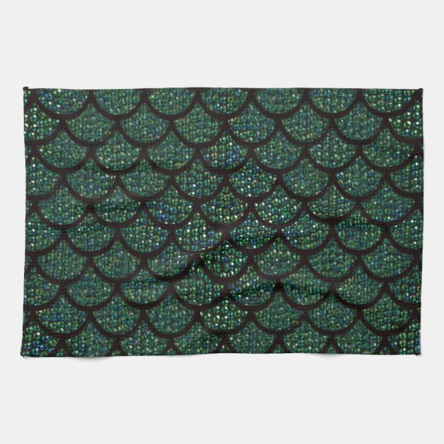 sequin mermaid tea towel (Horizontal)