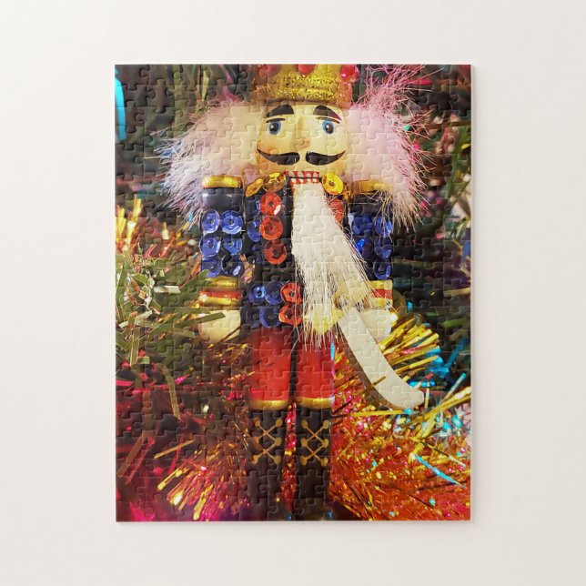 Sequin Nutcracker soldier christmas ornament Jigsaw Puzzle (Vertical)
