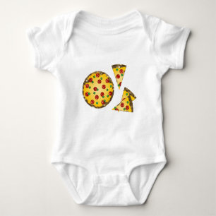 sequin pizza baby bodysuit