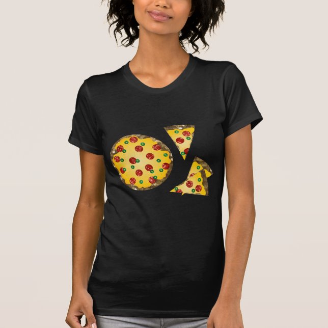 sequin pizza T-Shirt (Front)