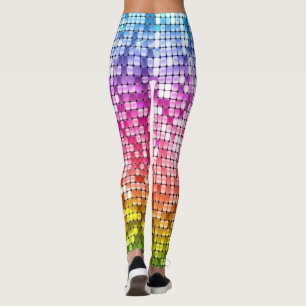 Sequin Rainbow Flag Marriage Equality Gay Pride Leggings
