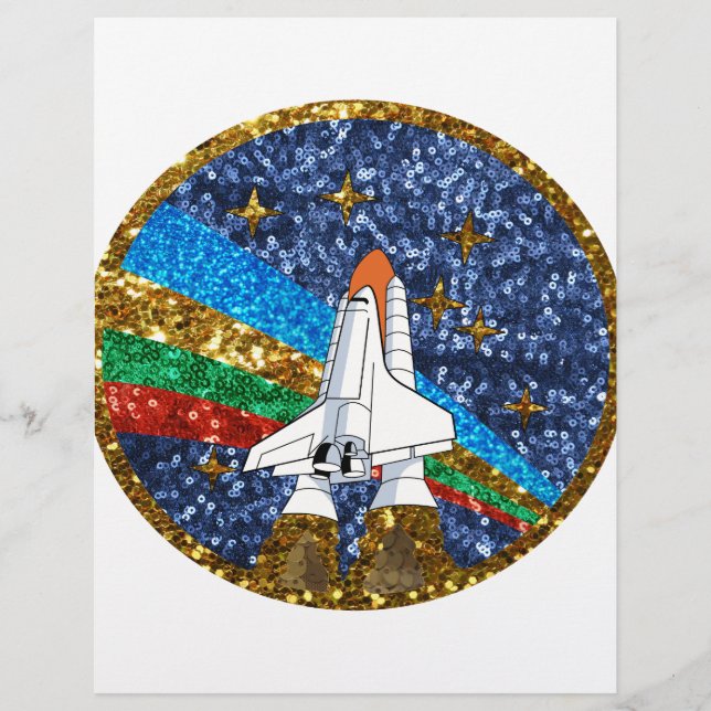 sequin space ship (Front)