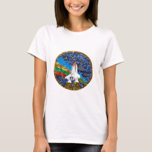 sequin space ship T-Shirt