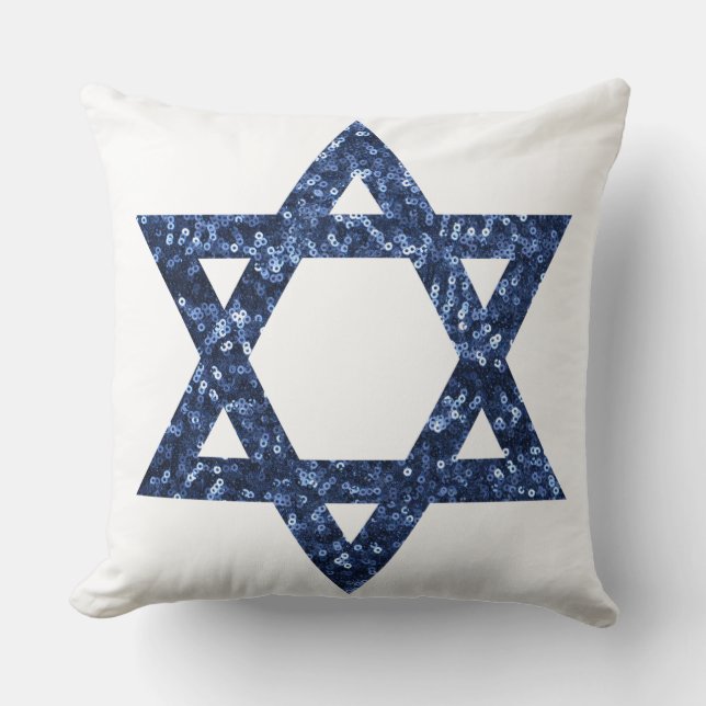 sequin star of david cushion (Front)