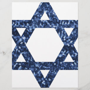 sequin star of david letterhead