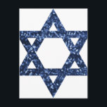 sequin star of david postcard<br><div class="desc">"star of david", passover, purim, "rosh hoshanah", jewish, jew, , hanukkah, chanukkah, , hanukka, chanukka, hannukah, channukah, hannuka, channuka glitter, sequins, hebrew holidays, "navy blue" glittery glittering white blank minimalist judaism</div>