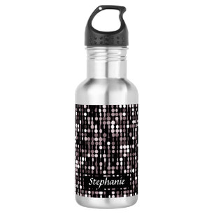 Sequin Style Print Personalised 532 Ml Water Bottle