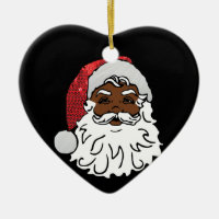 sequined black santa claus