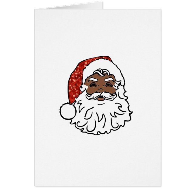 sequins black santa claus (Front)