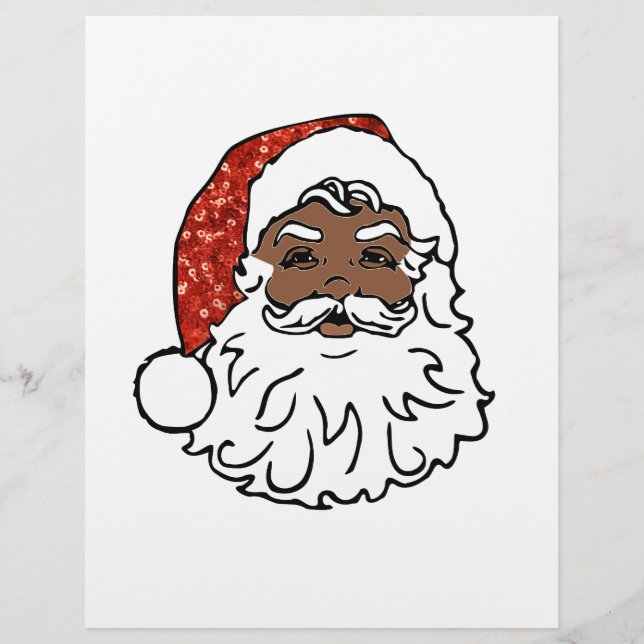 sequins black santa claus (Front)
