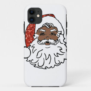 sequins black santa claus iPhone 11 case