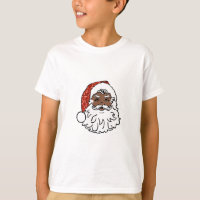 sequins black santa claus