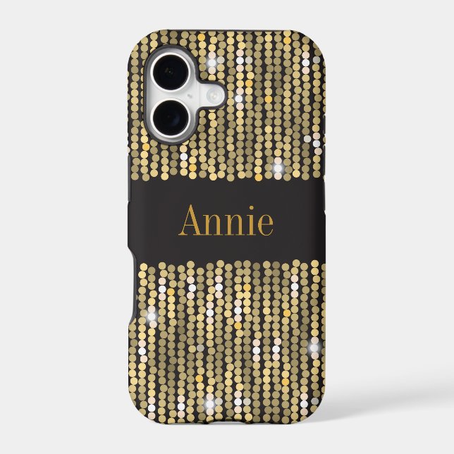 Sequins Gold iPhone SE/5/5S Barely There Case (Back)