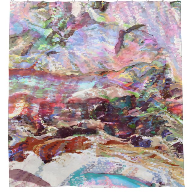 Sequins Haze Shower Curtain (Front)