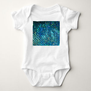 Sequins Sparkle: Macro Abstract Background Baby Bodysuit