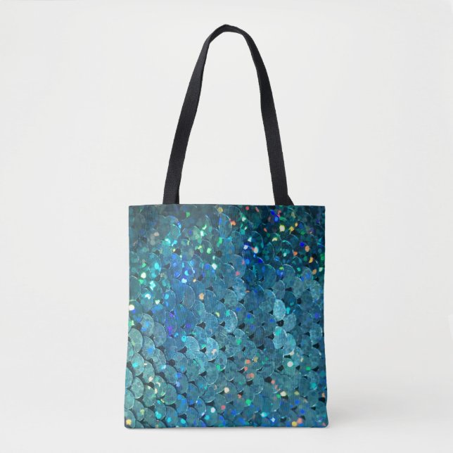 Sequins Sparkle: Macro Abstract Background Tote Bag (Front)