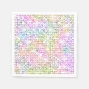 Sequins Sparkling Rainbow Birthday Napkin