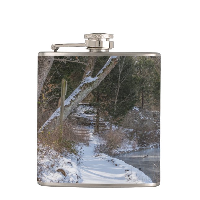 Sequiota Winter Walk Hip Flask (Front)