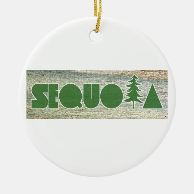 Sequoia Ceramic Ornament (Front)
