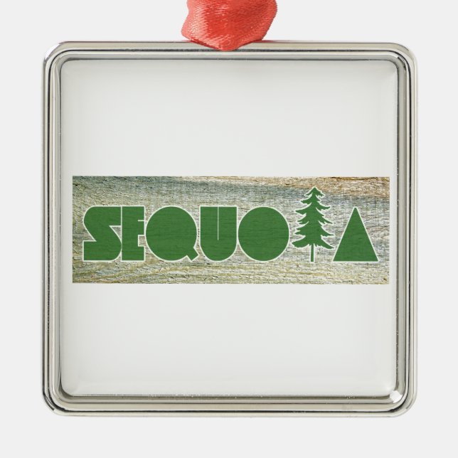 Sequoia Metal Ornament (Front)