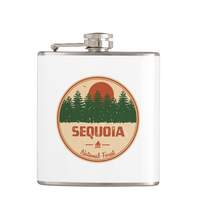 Sequoia National Forest Hip Flask (Front)