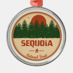 Sequoia National Forest Metal Ornament