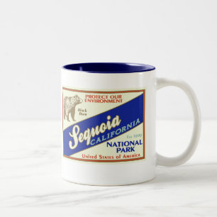 Sequoia National Park (Black Bear) Two-Tone Coffee Mug