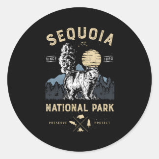 Sequoia National Park California Classic Round Sticker