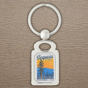 Sequoia National Park California Est 1890 Key Ring