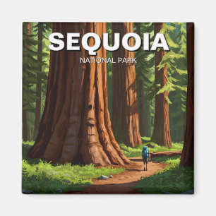 Sequoia National Park California Magnet