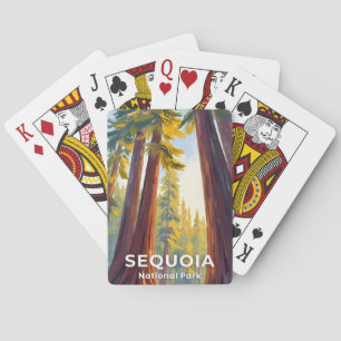 Sequoia National Park   California Travel Playing Cards