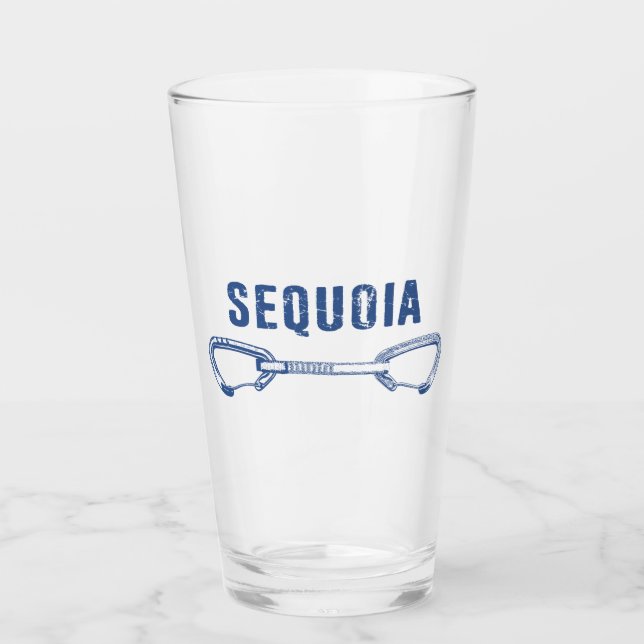 Sequoia National Park Climbing Quickdraw Glass (Front)