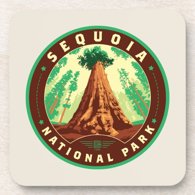 Sequoia National Park Coaster (Front)