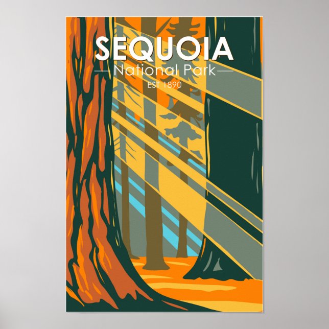 Sequoia National Park Giant Sequoia Trees Poster (Front)