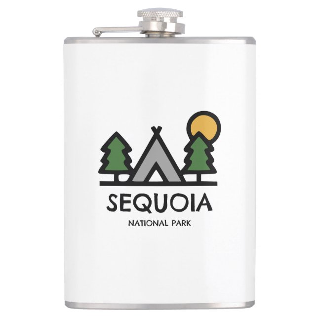 Sequoia National Park Hip Flask (Front)