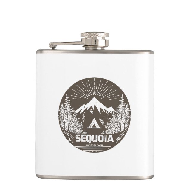 Sequoia National Park Hip Flask (Front)