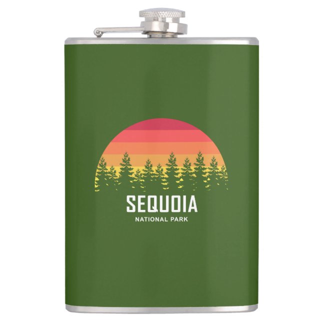 Sequoia National Park Hip Flask (Front)