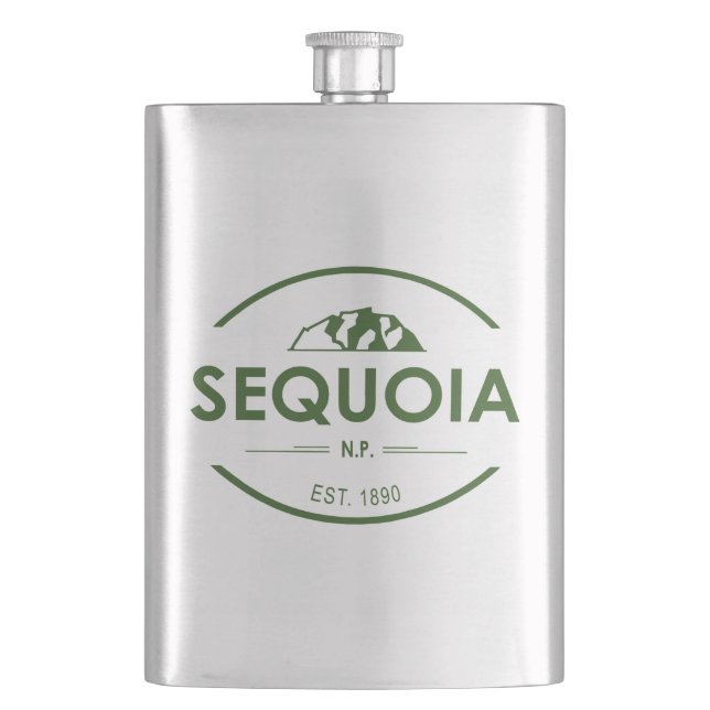 Sequoia National Park Hip Flask (Front)