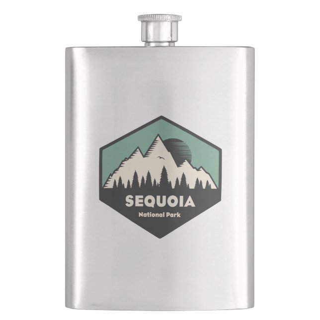 Sequoia National Park Hip Flask (Front)