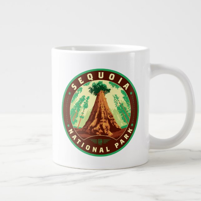 Sequoia National Park Large Coffee Mug (Right)