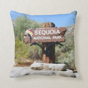 Sequoia National Park Sign Pillow! Cushion
