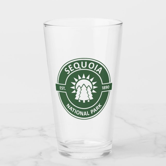 Sequoia National Park Sun Trees Glass (Front)