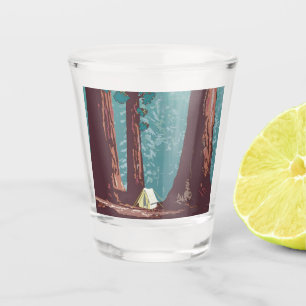 Sequoia National Park Tent Camping   Shot Glass