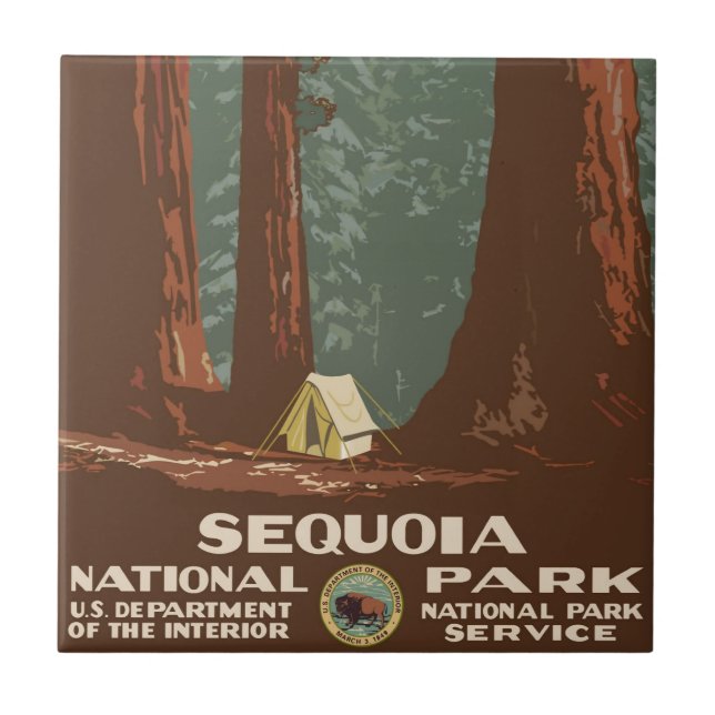 Sequoia National Park Tile (Front)